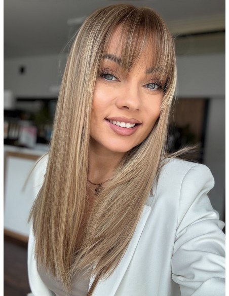MILENA 50 CM "M"LACE TOP PERUKA Z WŁOSÓW NATURALNYCH  PREMIUM