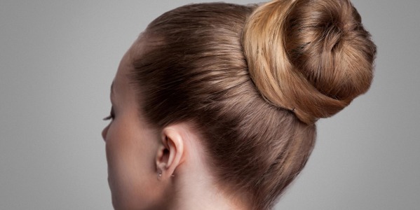 Kok na gumce z naturalnych włosów 